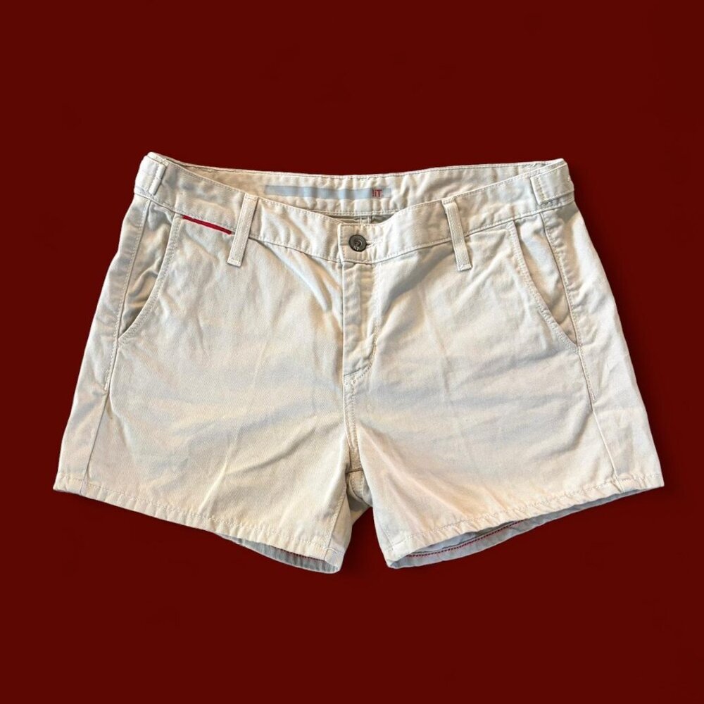 Vintage Canvas Cotton Chino Shorts - Made in USA, Khaki Shorts